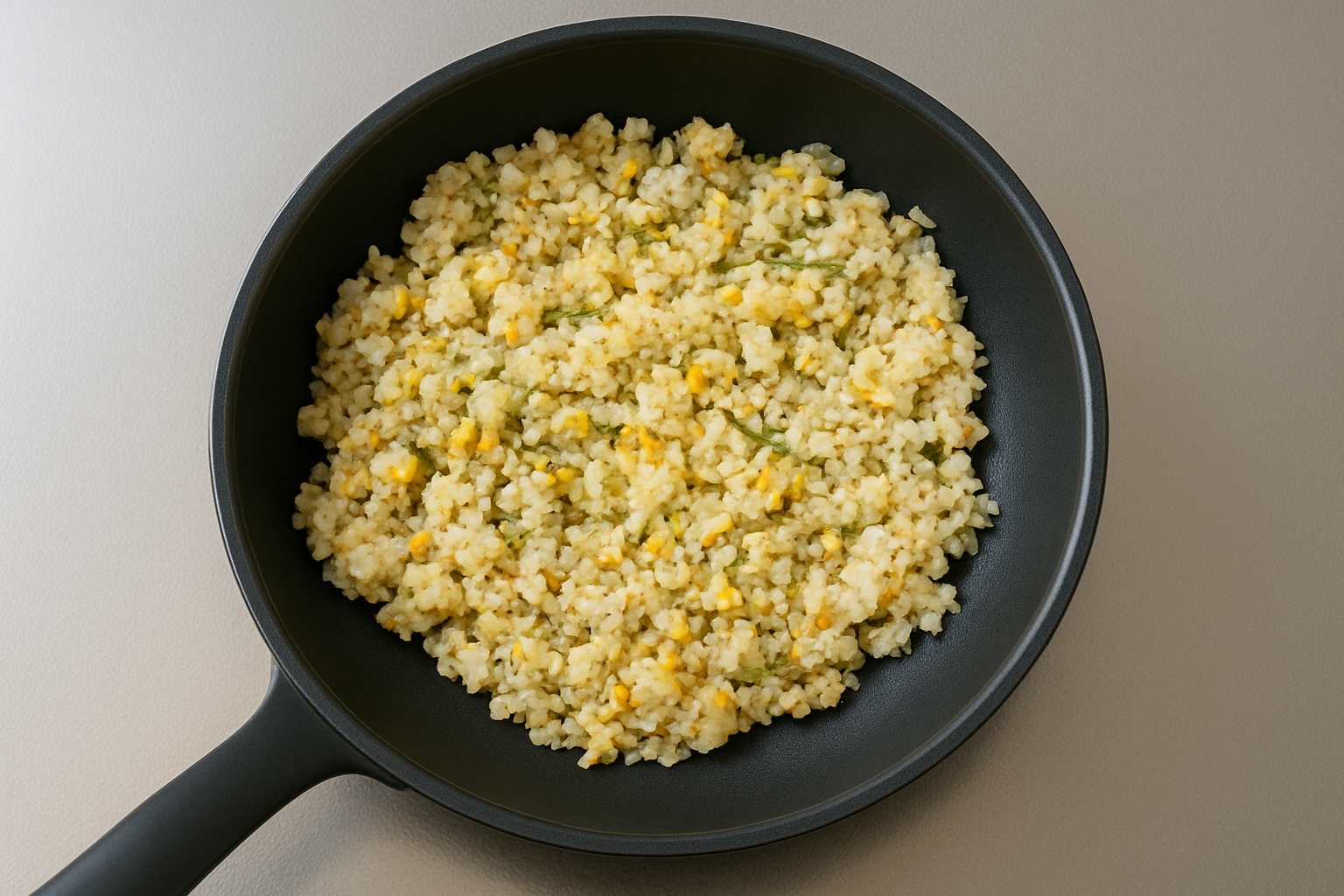 ご飯とネギラー油を加える